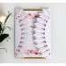 White Wedding Invitation Card Feather Pattern Laser-hollowed Design